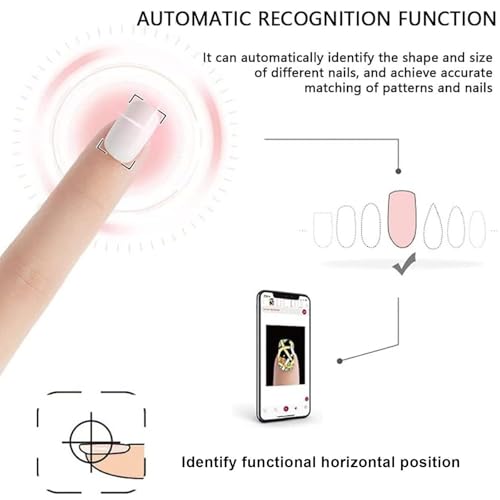AYGJKIE Tabletop Nail Art Printing Machine 3D Nail Printer Machine,for Beauty & Personal Care Portable Nail Painting Machine - Image 3