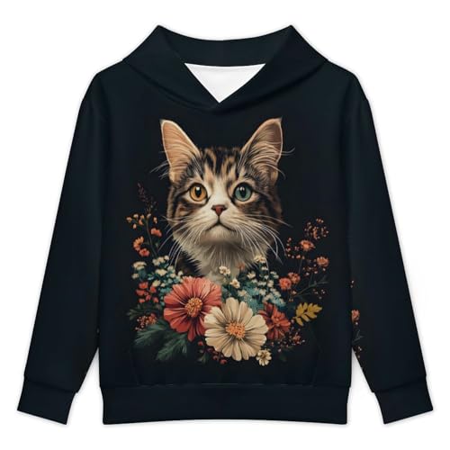 Kids 3D Graphic Pullover Hoodies Graphic Printed Hooded Sweatshirt for Boys Girls