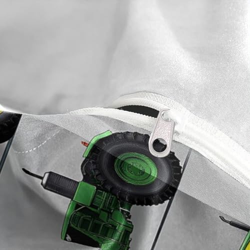 Housse de couette trèfle vert imprimée 3D parure lit double zip - 8