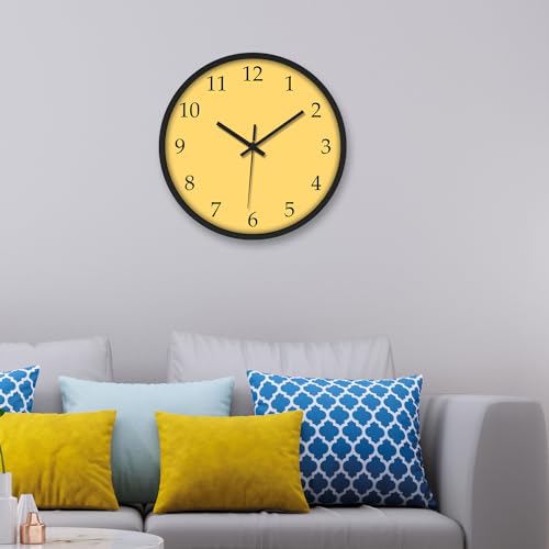 Image of Olive Tree Wall Clock 12 inch Silent Quartz Decorative Multicoloured Wall Clock Non-Ticking Classic Clock Battery Operated Round Easy to Read for Room /Home /Kitchen /Bedroom /Office /School - 9037