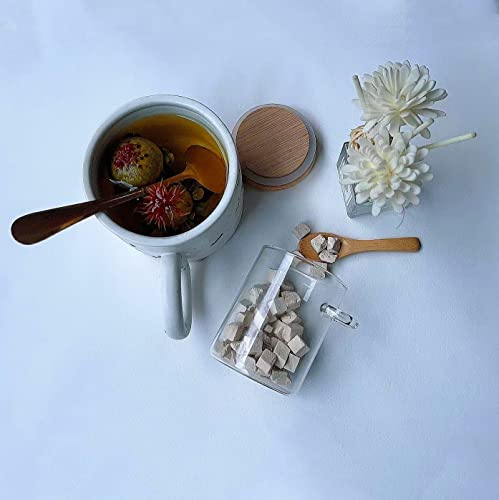 Livejun 8 Oz Airtight Mini Glass Jars With Bamboo Lids And Bamboo Spoons, Spice Jars Small Food Storage Containers For Kitchen, Bathroom, Home Decor Set Of 8 #TOP3