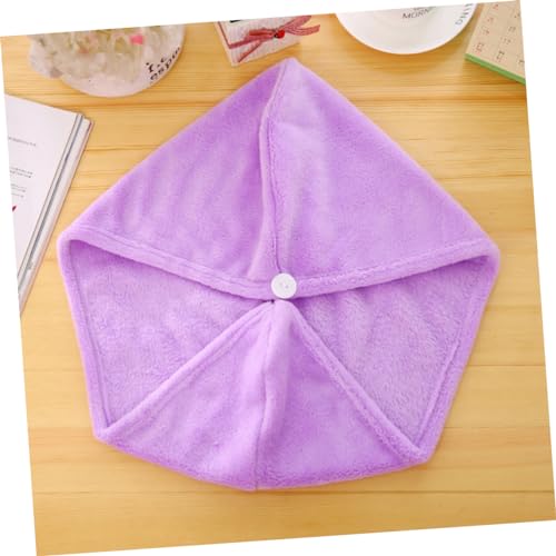 Balacoo Toalha De Cabelo Toalha De Secagem Rápida Para Cabelo Lã Coral Toalha Seca De Cabelo Toalha