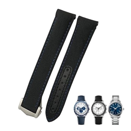 Bracelet montre nylon anti irritation 20mm 21mm durable pour remplacer un bracelet usé