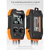 WH2408 Temperature Controller 10A 1200W, Digital Thermostat Controlled Outlet Plug Switch for Reptile Terrarium Greenhouse Homebrew Aquarium Seedling Mat, Heating or Cooling Mode (Pack of 1)