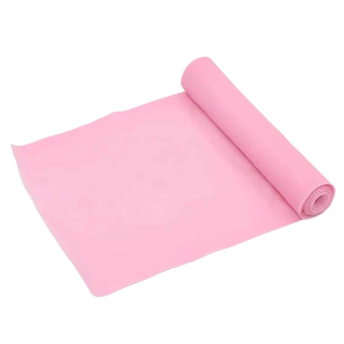 Faixa Elástica de Exercício Rosa, 120 cm x 15 cm, Leve, Thera Band, Pilates e Fisioterapia