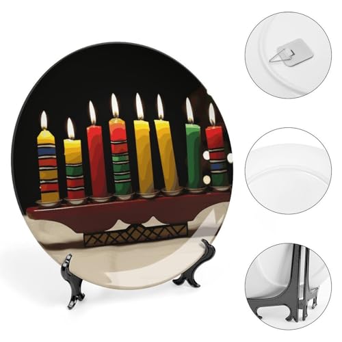 Plato Decorativo de Porcelana Kwanzaa 6 pulgadas miniatura 4