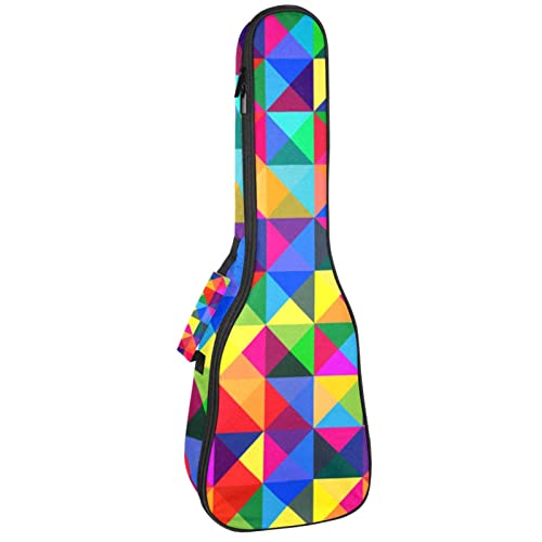 Housse pour ukulélé – Motif carreaux colorés – 10 mm d’épaisseur – Rembourrage en éponge de 53,3 cm – Avec sangles… - Les Beatles, Paul McCartney, John Lennon, RIngo Starr, George Harrison Housse pour ukulélé - Motif carreaux colorés - 10 mm d'épaisseur - Rembourrage en éponge de 53,3 cm - Avec sangles…