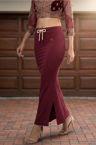 Image of Women's Saree Shapewear - Slim Fit Stretchable Petticoat for Sarees | Comfortable Waistband | Body Shaping Underskirt