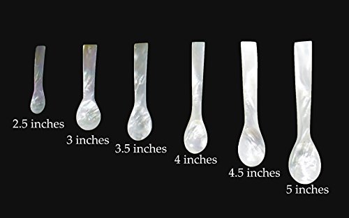 Set Of 3 Hand Craft Mother Of Pearl Caviar Spoon (3 Qty, 5 Inches) #TOP5