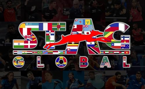 Image of STAG GLOBAL Power Drive Plus Table Tennis Racket - ITTF Approved 199g Lightweight Paddle for Intermediate Players