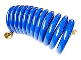 SANFU PU Recoil Garden Water Hose 3/8'ID(9.5 x 12.7mm) x 10ft Premium with...