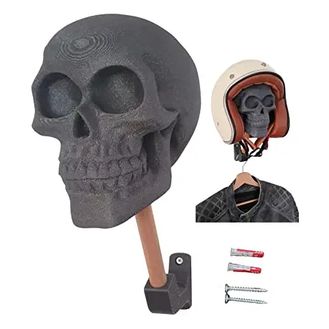 Soporte Casco Moto Calavera - Colgador Casco Moto Pared de Enhanc3d Designs Cover