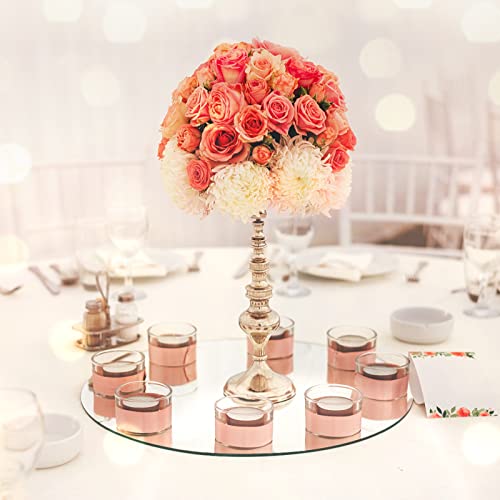 Pakiper 8" Round Mirrors For Centerpieces, Circle Mirrors Centerpieces For Tables 2Mm, Round Mirror Plates,Tables Centerpieces & Wedding Decorations & Christmas Party,12Pack #TOP3