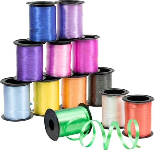 12 Curling Ribbon Balloon String Assortments