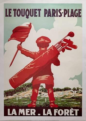 Poster Le Touquet Paris Plage 50X70 cm salon ambiance vacances