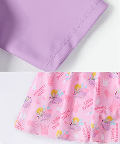 Hiheart キッズ 水着 女の子 ワンピース スイムウェア 半袖