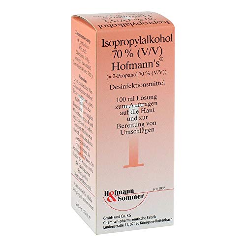 ISOPROPYLALKOHOL 70% V/V Hofmann`s 100 ml Cover
