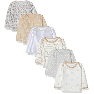 Care Baby Langarmshirt Junge und Mädchen im 3er Pack und 6er Pack