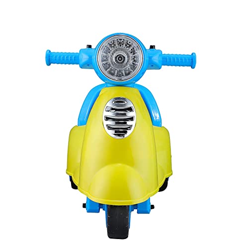 Image of JoyRide Baby Star Ride On with Musical Horn & Light | Backrest and Under Seat Storage for Toys Boys and Girls of Age 1-3 Years, Weight Capacity Up to 20kgs (Yellow)