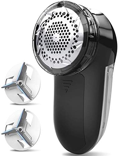 Fabric Lint Shaver - Fuzz Remover, AC120V Electric Sweater Shaver (Battery Operated), Efficiently Faster by 80% - Clothes Fuzz,Lint Balls,Pills,Bobbles Trimmer with 3 Shave Heights - JUEYINGBAILI