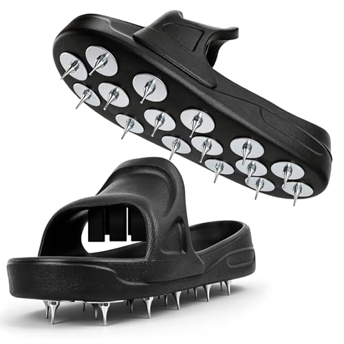 Epoxy Spike Shoes for Flooring, Sharp Spiked Shoes for Resinous Coating, Safe Walking & Leave No...