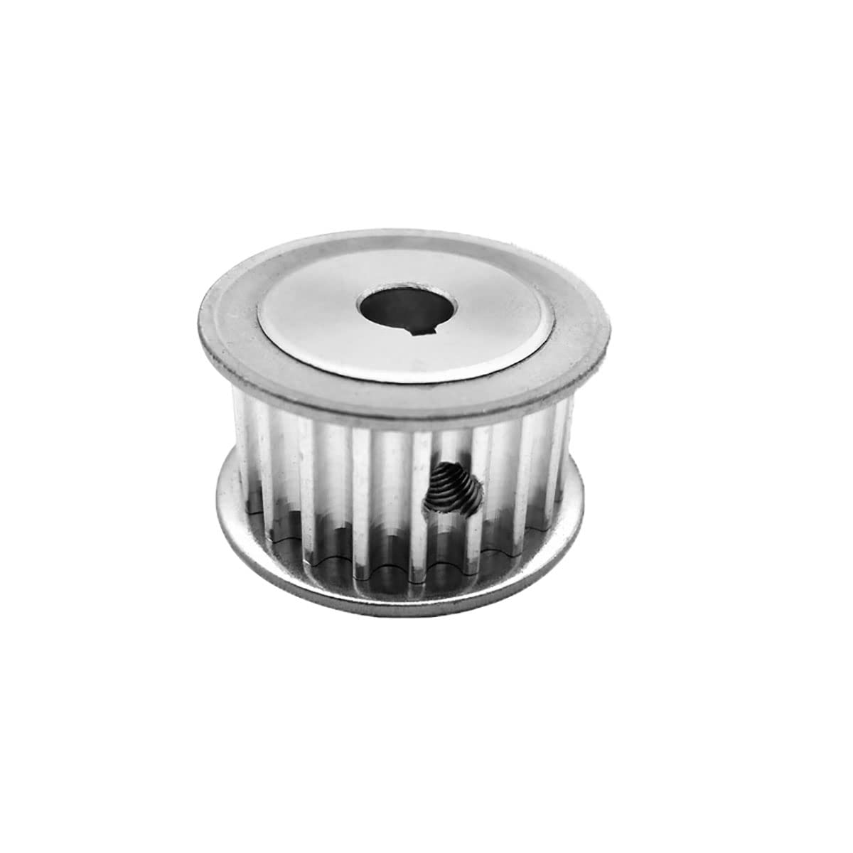HTD 5M 70 Dientes polea de sincronización Rueda síncrona AF Keyway Bore Aluminio polea Loca Diente Ancho 16mm 21mm (Size : 20mm-Keyway 6x2.8mm, Color : 1PC_21MM)