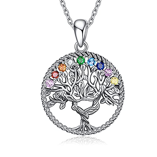 Sister Gifts from Sister Sterling Silver Tree of Life Friendship Sister Pendant Necklace Jewelry Birthday Christmas Gifts for Women Sister Best Friend