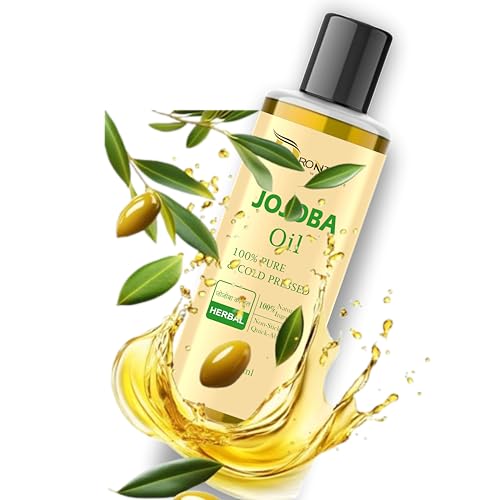 Image of Drontika Wild & Pure Cold Pressed Jojoba Oil for Hair Growth, Face Glow & Skin - 200ml 100% Pure, Organic, Virgin & Unrefined | For Hair Growth, Radiant Skin & Moisturization