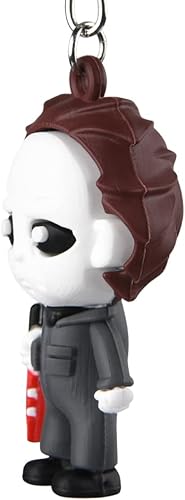 Miniatura 6 de Llavero de Halloween para mujeres y hombres, llavero de película de terror, campana pequeña para recuerdo de fiesta