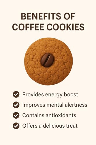 Image of MOM'S BAKERY Crunchy Coffee Cookies-Soft, Chewy & Freshly Baked Snack Treats- Ideal for Gifting | Eggless, No Palm Oil, No Preservatives | Healthy & High Fiber for Anytime Cravings for Tea Time-200 gm