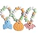 Halloween Candy Bracelets, Individually Wrapped Trick or Treat Pass Out Candies, Assorted Spooky Shapes, 24 Count
