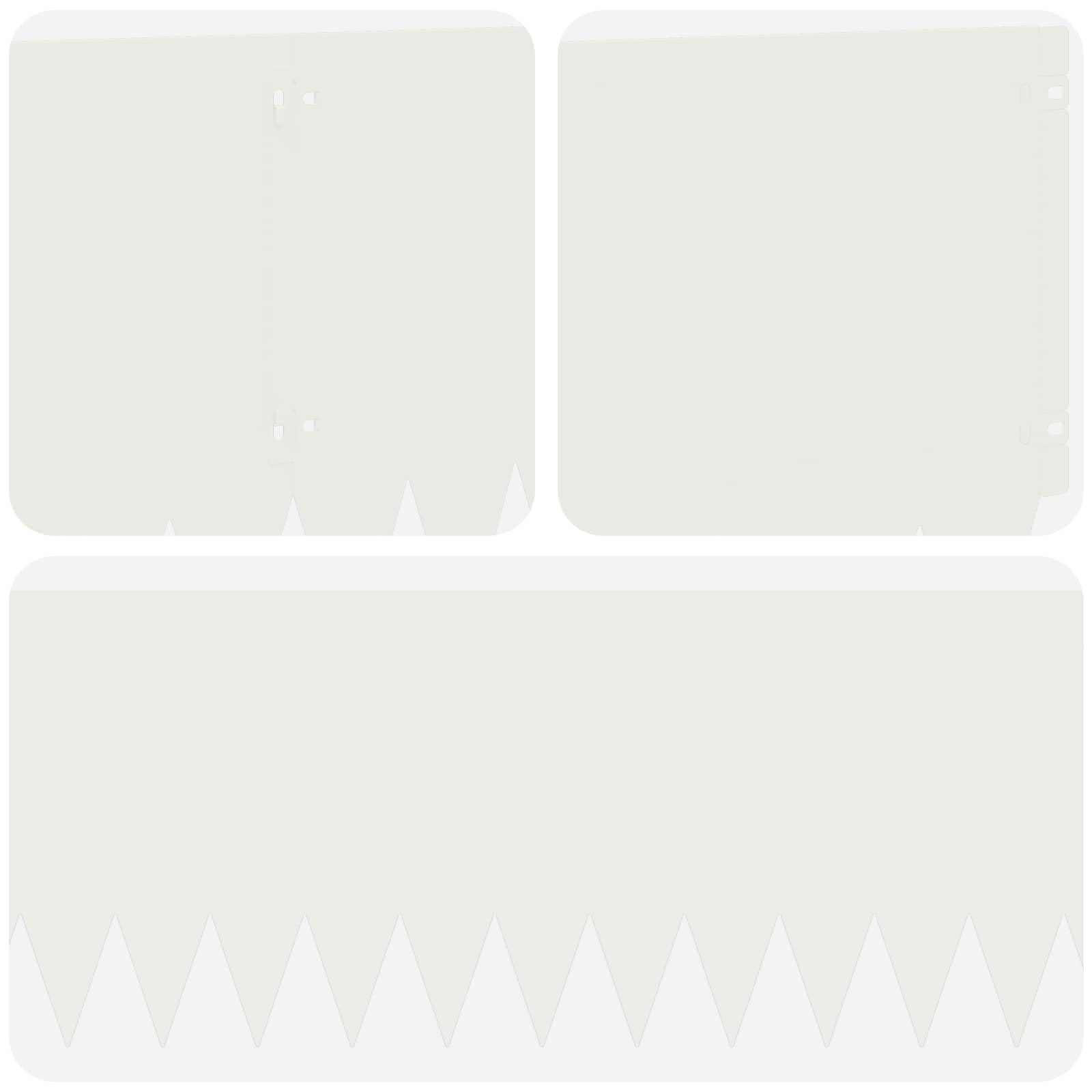 Obramowanie trawnika, 10 sztuk, 103 x 30 cm, stalowe, białe, odporne na warunki atmosferyczne obramowanie rabatek z elastycznym systemem wtykowym, dekoracyjne krawędzie ogrodowe do ścieżek