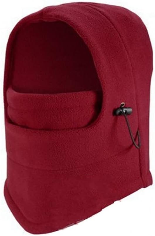 Unisex Outdoor Hiking Scarves Winter Warm Cap Cycling Thermal Fleece Balaclava Hooded Ski Neck Warmer Gray