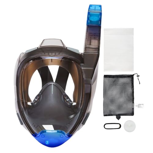 Gafas de Buceo Faciales - Máscara de Snorkel - 180° Vistas Panorámicas Equipo A Prueba de Fugas Para Adultos Snorkel Y Buceo