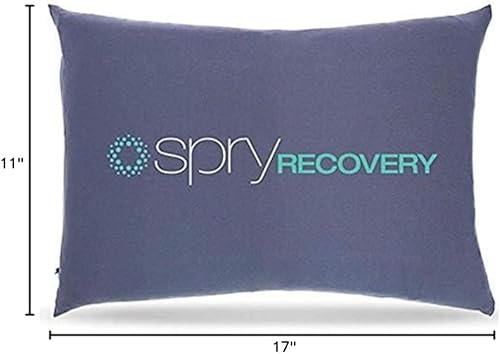 Miniatura 8 de Spry Almohada de recuperación con tecnología adaptable Flo-Form ideal para dolor de cuello y espalda (azul)