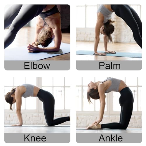 VMUTGA 2 Pièces Yoga Genouillère, 20 x 20 cm Tapis Yoga Antidérapants Coussin de Genou Pad Bolster Sport Accessoires Yoga pour Fitness Stretching Protéger Genoux Coudes Cheville – Image 5
