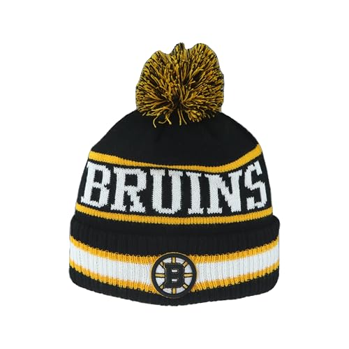 ZHATS Standard NHL Officially Licensed Beanie Pom Freestyle, Team Color, One Size