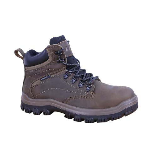 Image of Mens Non Slip Steel Toe Work Shoes with 2 Different Insoles Waterproof & Oil Resistant ASTM F2413