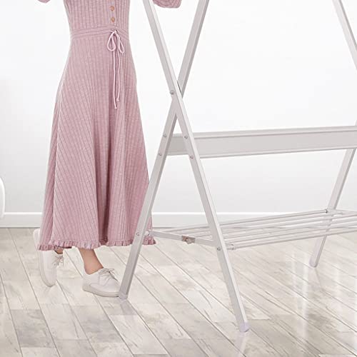 Cintre simple pliable pour vêtements de maison avec fixation sol au plafond 210 cm - 5