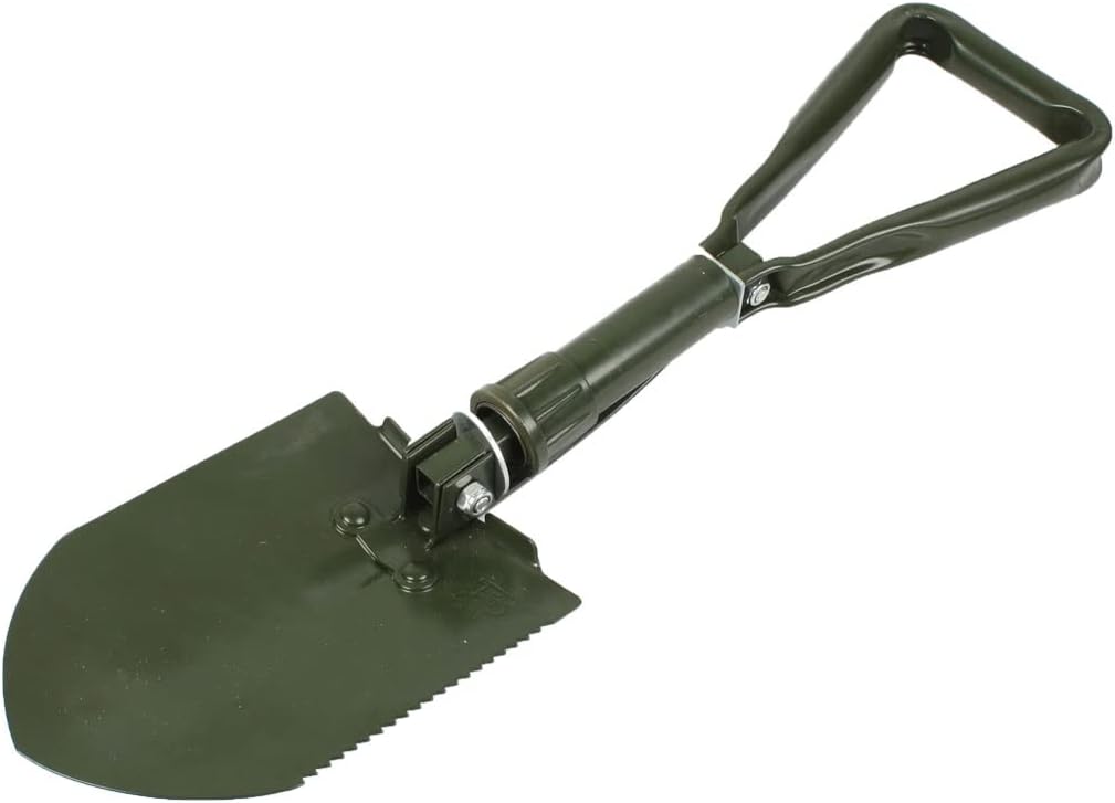 Serrated Edge Triangle Handle Folding Pick Shovel Tool Green (id: 933 e34 c11 376 4ef