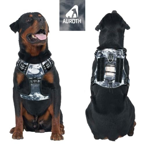 Image of AUROTH Dog Harness for Large Dogs, No Pull Tactical Dog Vest Heavy Duty
