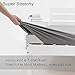 Cot Size Fitted Sheet Only - 4-Way Stretch Jersey Knit & Snug Fit for Bunk Beds, Camping, RV, Folding Beds, Boys & Girls, Wrinkle Free & No Slipping, Soft & Comfortable - Light Gray, Bunk/Cot Twin