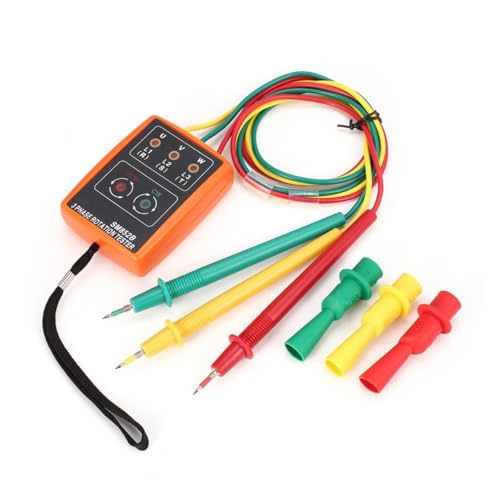 Medidor secuencia LED para instalacion segura de sistemas electricos trifasicos