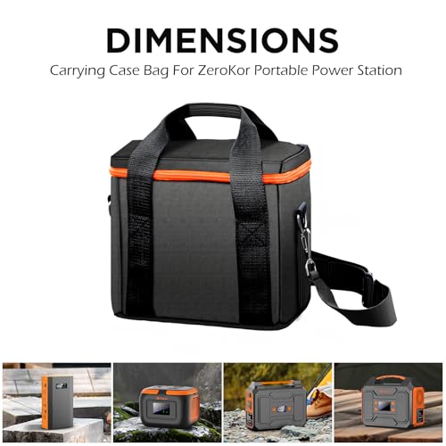 ZeroKor Portable Power Station Generator Carrying Case Compatible With R200 Power Stations (R200 Power Station Not Included) Travel Carrying for Outdoor Essentials