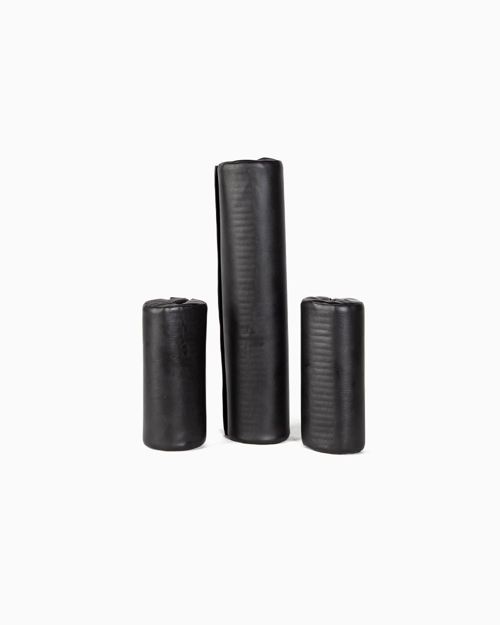 BOOMFIT Barra Safety Squat Olímpica 220 cm | Mangas 50 mm, Carga 350 kg | Almohadillas de espuma que reparten la presión en cuello y hombros | Acero A3 | Sentadillas seguras en powerlifting y box