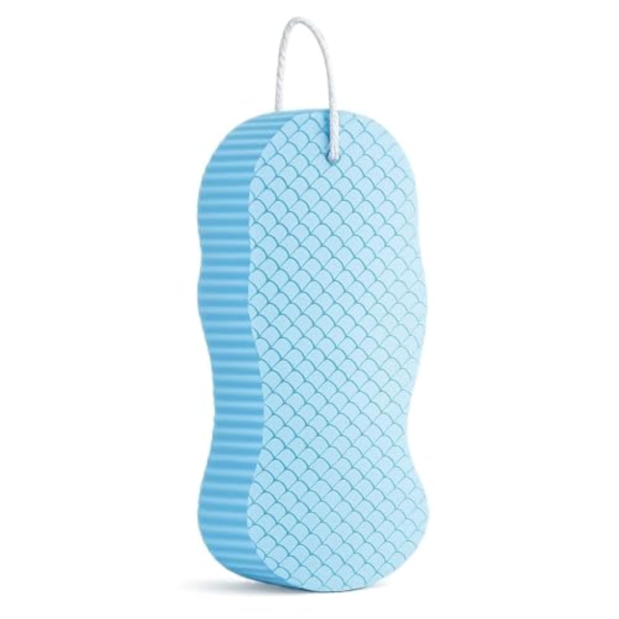 Ultra Soft Exfoliating Bath Sponge for Body Scrubbing, Blue