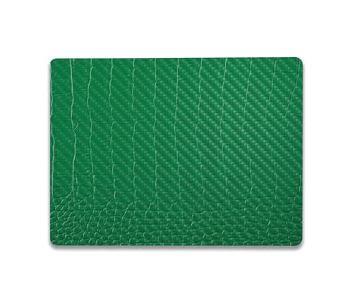 Image of MightySkins Carbon Fiber Skin Compatible with Microsoft Surface Laptop Go 3 (2023) Full Wrap Kit - Alligator | Protective, Durable Textured Carbon Fiber Finish | Made in The USA