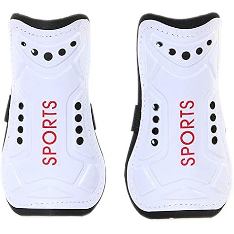 Lightweight Breathable Protective Gear Football Shinguard Youth Child Soccer Shin Guards for 8-13 Years (White) Cover