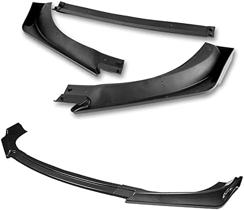 Exclusive 524-PCF Carbon Fiber Print KS-Style Front BuKSer Body Kit Splitter Lip 3PCS Designed for 2013-2016 Genesis Coupe