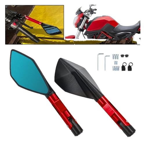 Retrovisores de moto para reducir puntos ciegos en ciudad con anclaje de 10MM 4